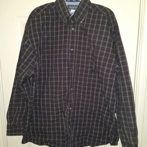Wrangler Twenty X 20X Long Sleeve Button Down Shirt Men's sz XL.
